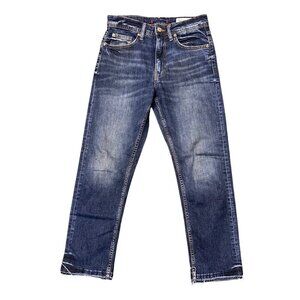 Zara 2  Jean Denim Dark Wash Blue Casual Americana Office
